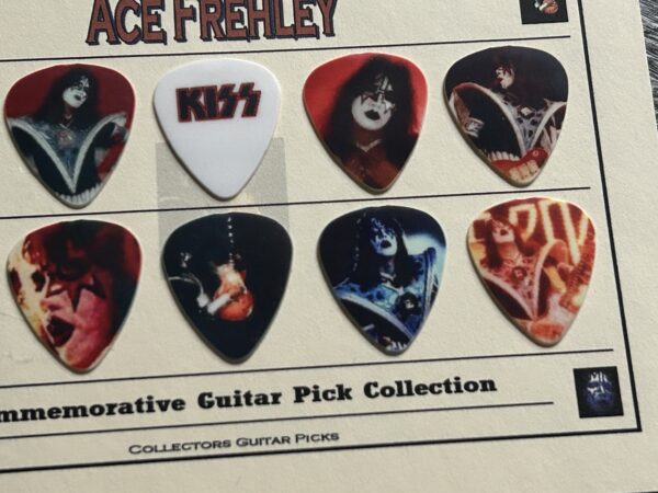 KISS Guitar Pick 10pc Set ACE FREHLEY Commemorative Collection Vintage Kiss