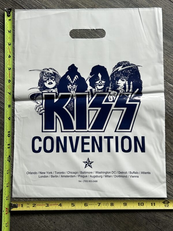 KISS Shopping Bag UNMASKED Kiss Expo Convention 1992 Vintage Kiss Memorabilia
