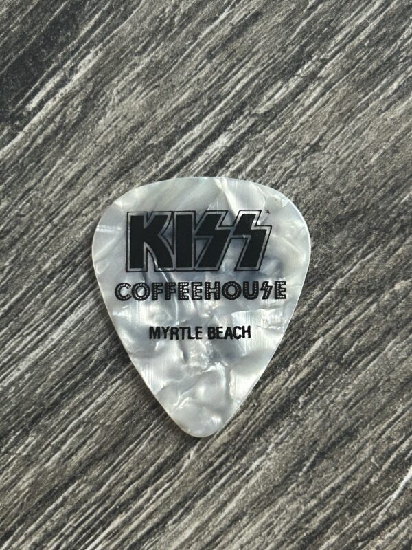 KISS Guitar Pick Coffeehouse Grand Opening I Was There Pearloid Vintage Kiss