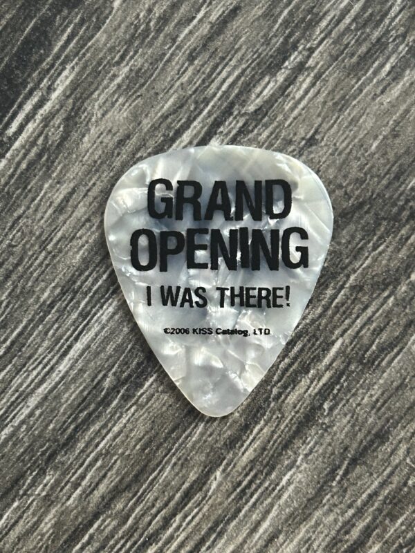 KISS Guitar Pick Coffeehouse Grand Opening I Was There Pearloid Vintage Kiss