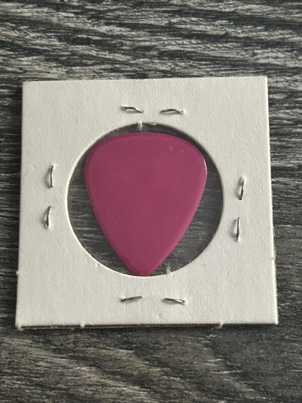 Kiss Guitar Pick VINNIE VINCENT INVASION Pink White 1 Sided Vintage Kiss