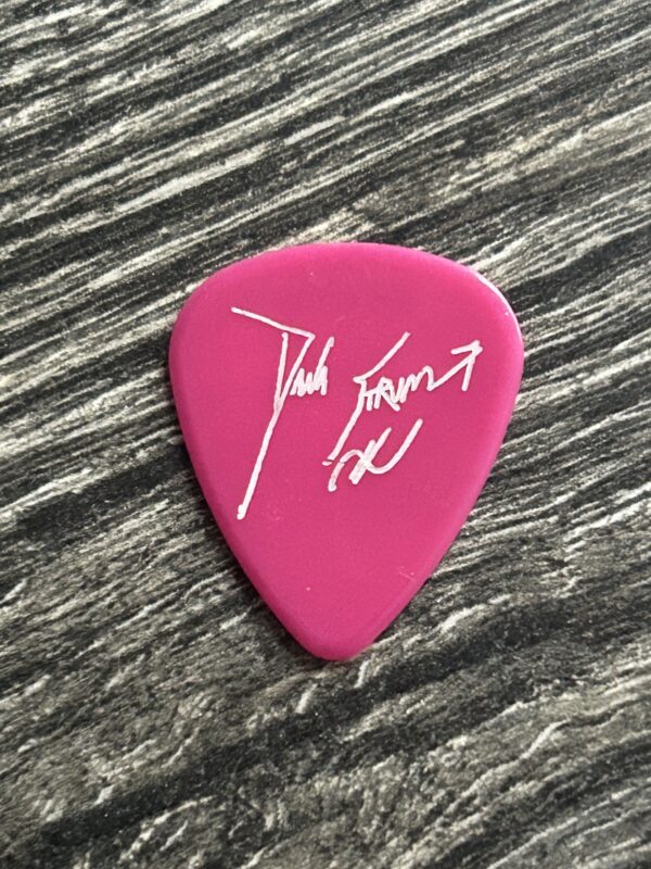 Kiss Guitar Pick VINNIE VINCENT INVASION Dana Strum Pink White 1986 Vintage Kiss
