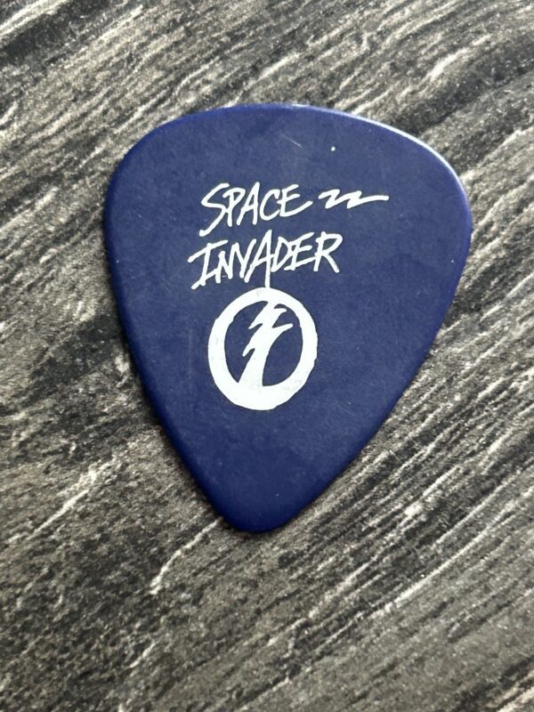 KISS Guitar Pick ACE FREHLEY Space Invader Tour 2014 Tour Blue Vintage Kiss