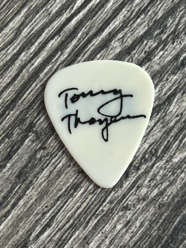 KISS Guitar Pick Rock The Nation Tour 2004 Tommy Thayer Semi Transparent White