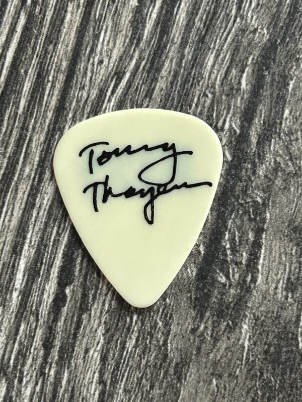 KISS Guitar Pick Domination Tour Tommy Thayer Signature Semi Transparent White