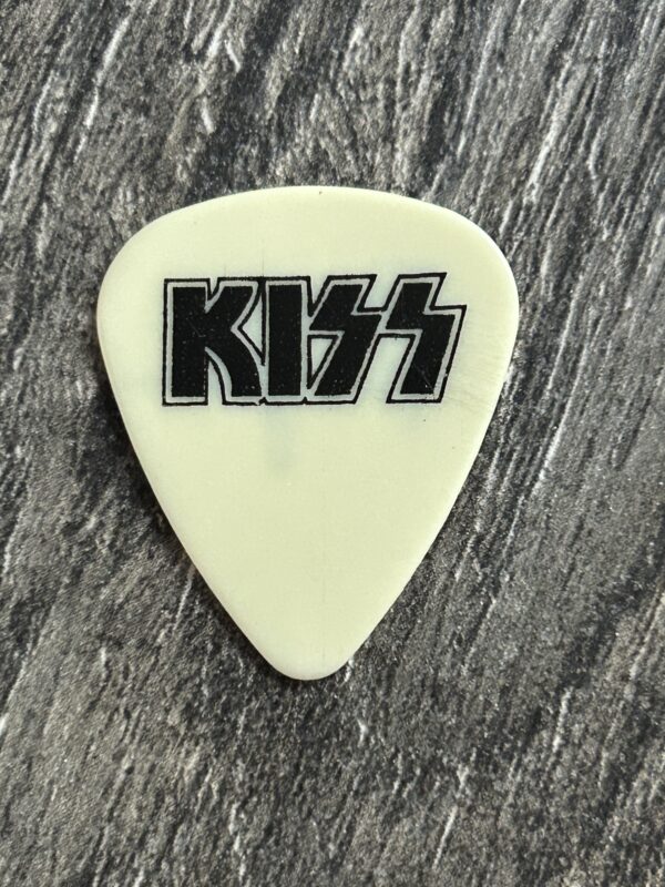 KISS Guitar Pick Domination Tour Tommy Thayer Signature Semi Transparent White