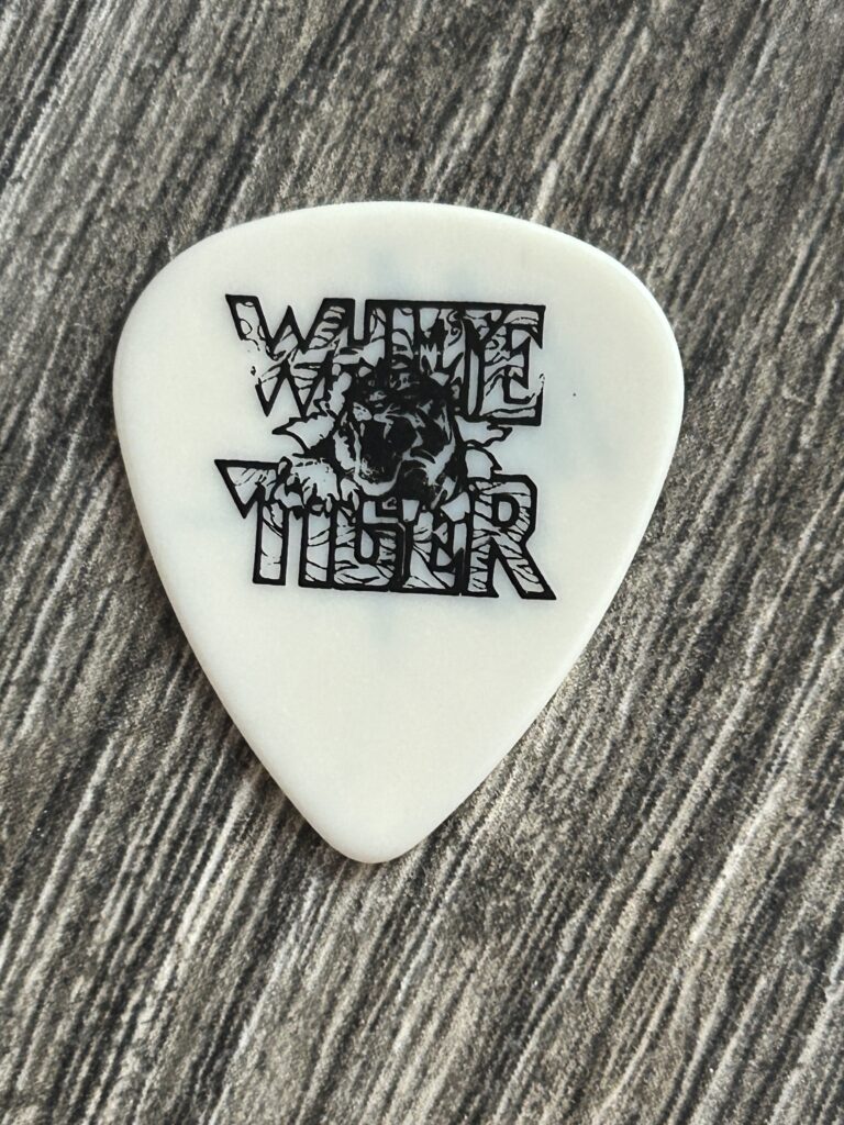 Kiss Guitar Pick MARK ST. JOHN Signed Autograph White Tiger 2001 Vintage Kiss