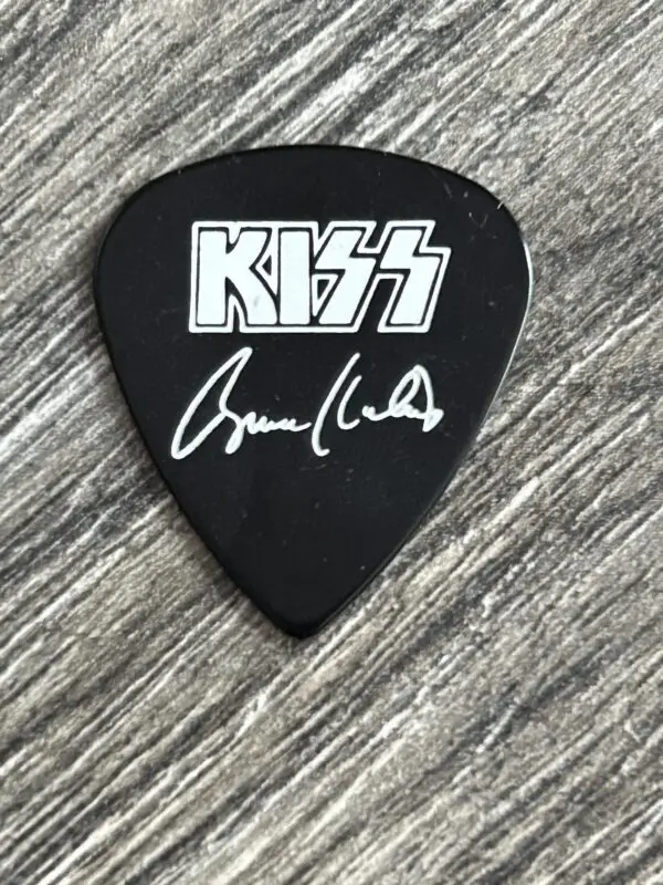 KISS Guitar Pick BRUCE KULICK ESP Guitar Promo Black Vintage Kiss Memorabilia