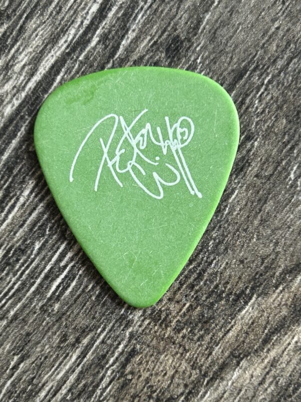 KISS Guitar Pick PETER CRISS Psycho Circus Concert Tour Green White Vintage Kiss