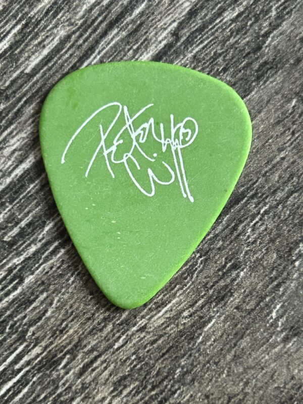 KISS Guitar Pick PETER CRISS Alive Worldwide Reunion Tour Green Vintage Kiss