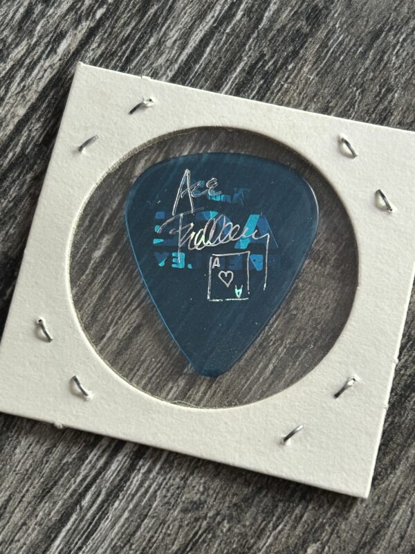 Kiss Guitar Pick ACE FREHLEY D'Andrea Bad Boys Translucent Blue Silver Vintage
