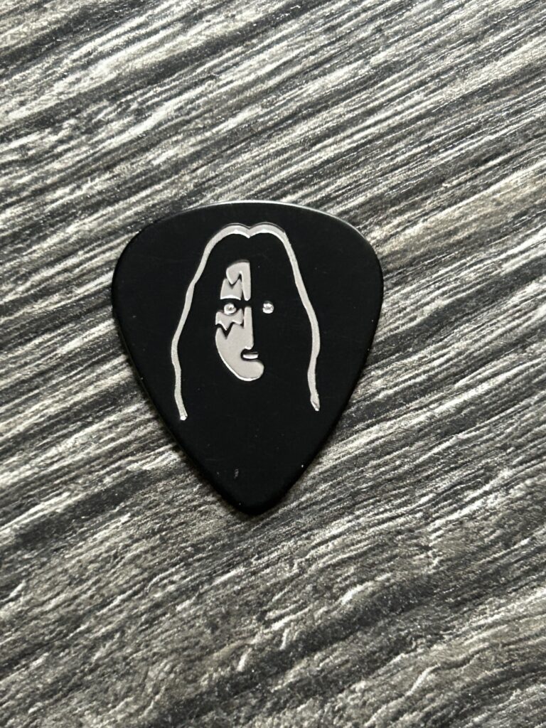 KISS Guitar Pick ACE FREHLEY 1978 Solo Album Gibson USA M 2 Sided Vintage Kiss