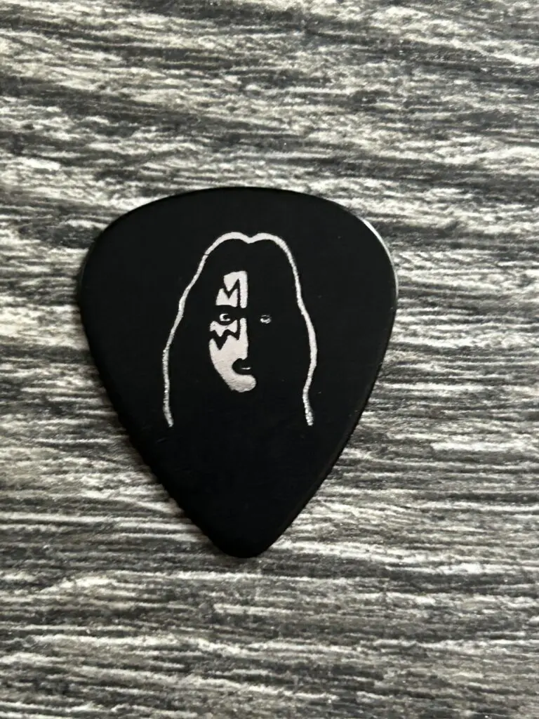 KISS Guitar Pick ACE FREHLEY 1978 Solo Album Gibson USA 2 Sided Vintage Kiss