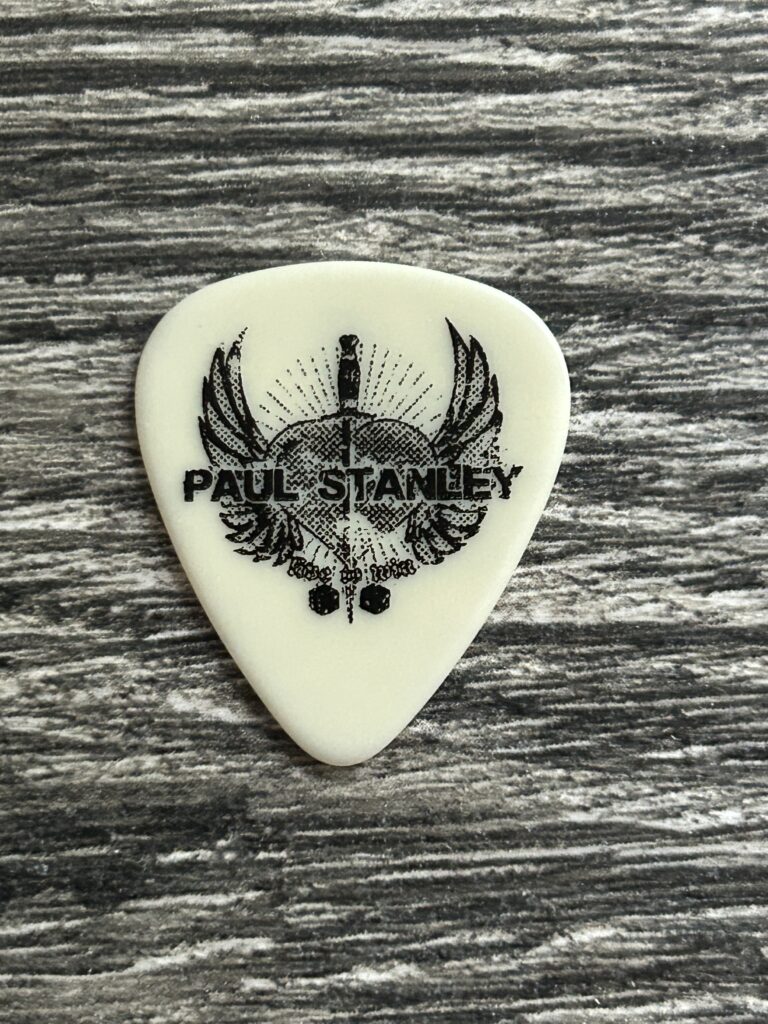 KISS Guitar Pick PAUL STANLEY Live To Win Francis Fran Guitar Tech Vintage Kiss