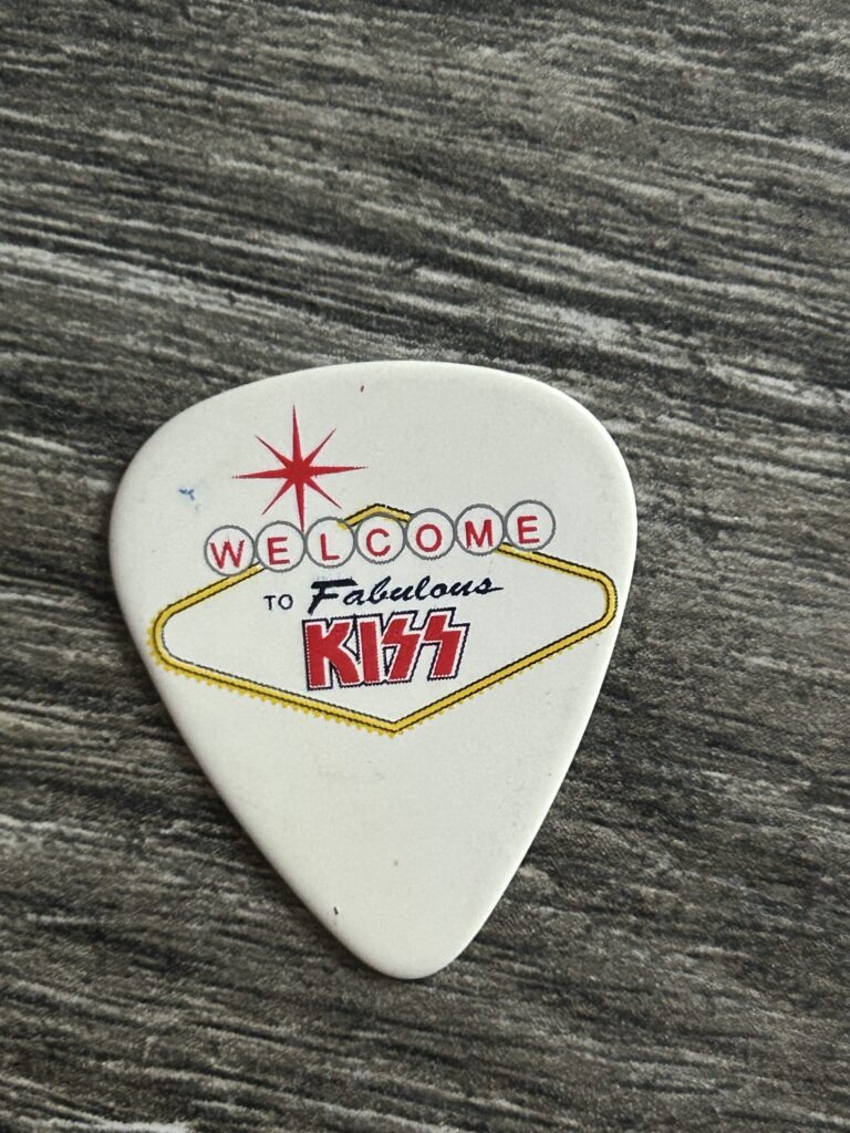 KISS Guitar Pick PAUL STANLEY Las Vegas Residency Concert 2014 Vintage Kiss