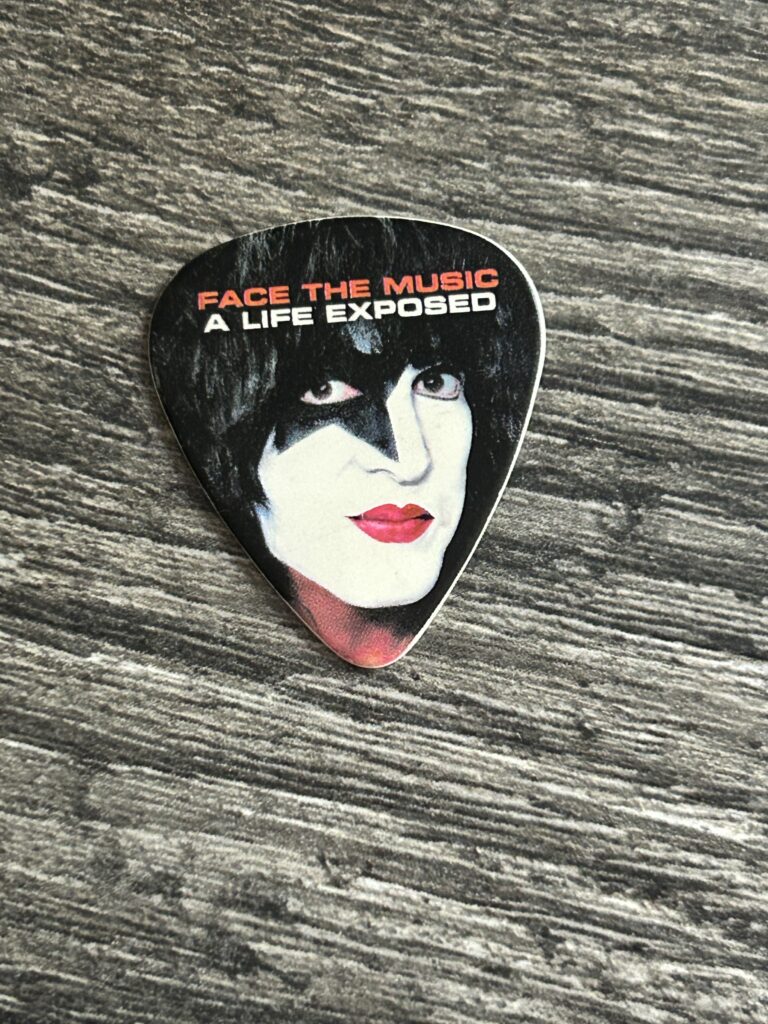 KISS Guitar Pick PAUL STANLEY Face The Music Book Promo 2014 Vintage Kiss