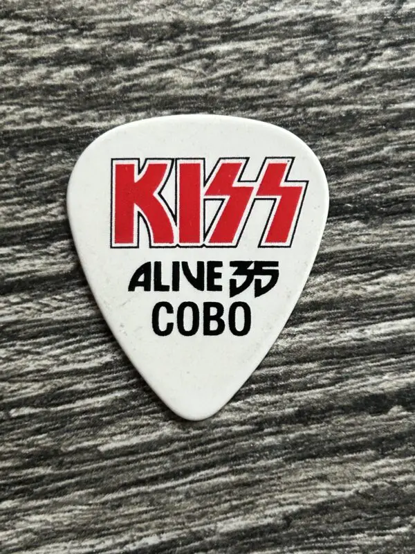 KISS Guitar Pick PAUL STANLEY Alive 35 Tour Cobo Detroit Concert Vintage Kiss