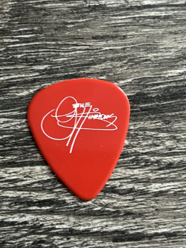 KISS Guitar Pick GENE SIMMONS Psycho Circus Spencers 1998 Red White Vintage Kiss