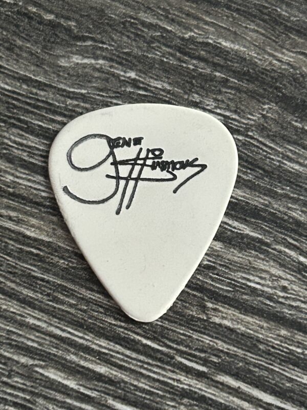KISS Guitar Pick GENE SIMMONS Alive Worldwide Reunion Black White Black w/ Dash