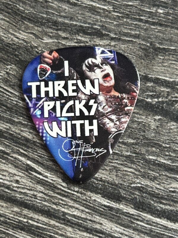 KISS Guitar Pick Kiss Kruise IV GENE SIMMONS I Threw Picks With Gene Simmons