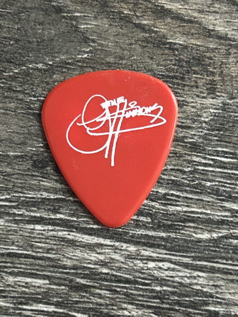 KISS Guitar Pick GENE SIMMONS Farewell Tour Prototype Red White Vintage Kiss