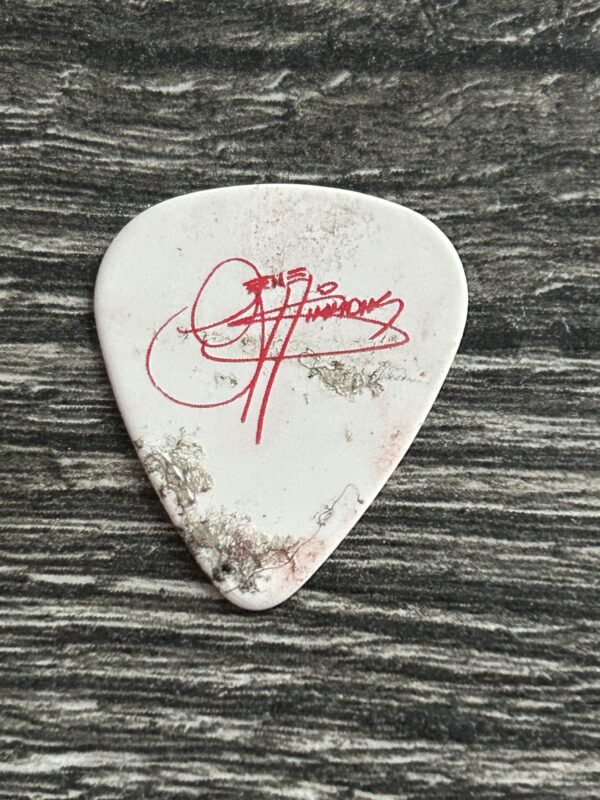 KISS Guitar Pick GENE SIMMONS Concert Stage Played BLOOD Freedom To Rock Tour