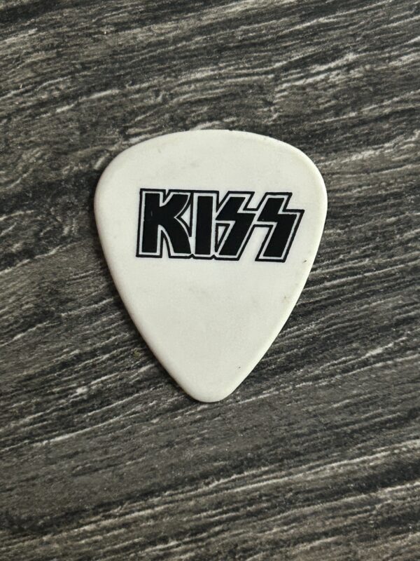 KISS Guitar Pick GENE SIMMONS Domination Tour White Black Vintage Kiss Concert