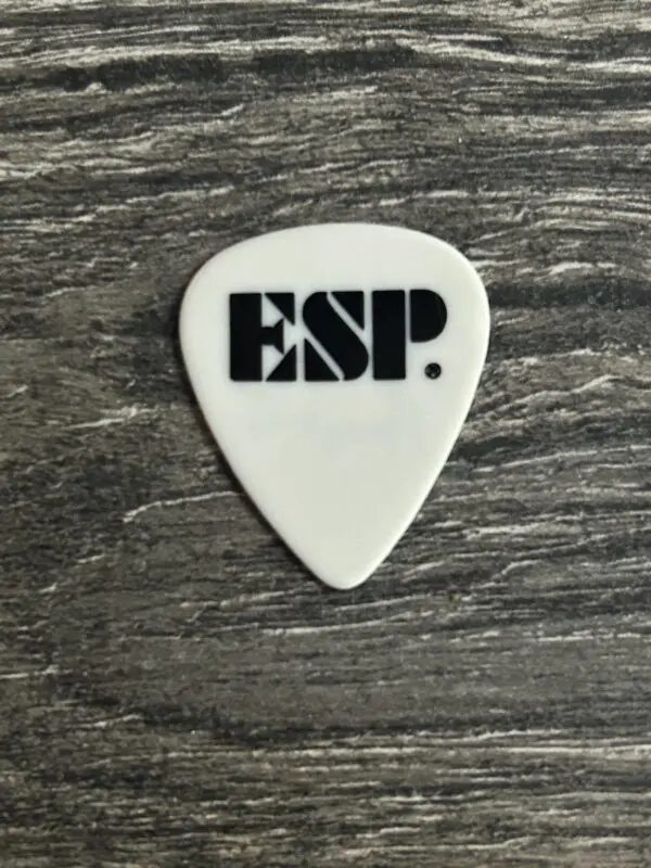 KISS Guitar Pick BRUCE KULICK ESP Guitars White Black Vintage Kiss