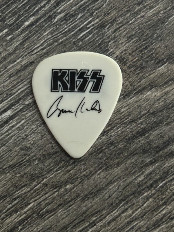 KISS Guitar Pick BRUCE KULICK ESP Guitars White Black Vintage Kiss