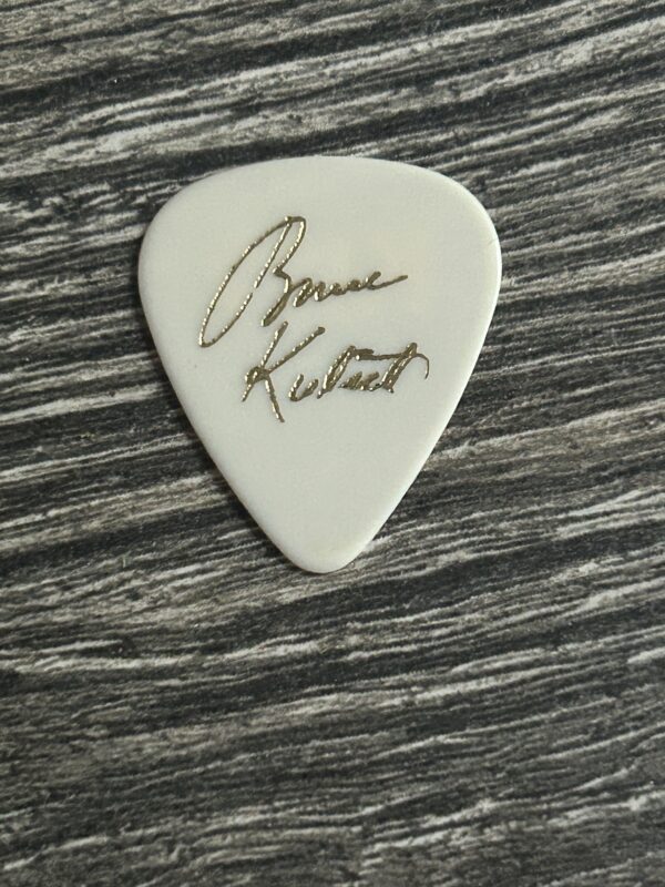 KISS Guitar Pick BRUCE KULICK Hot In The Shade White Gold Vintage Kiss Concert