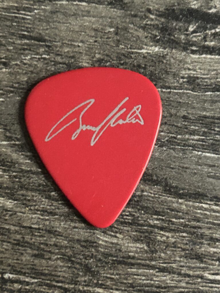 Kiss Guitar Pick BRUCE KULICK KKB 1974 Promo Red Silver Vintage Kiss