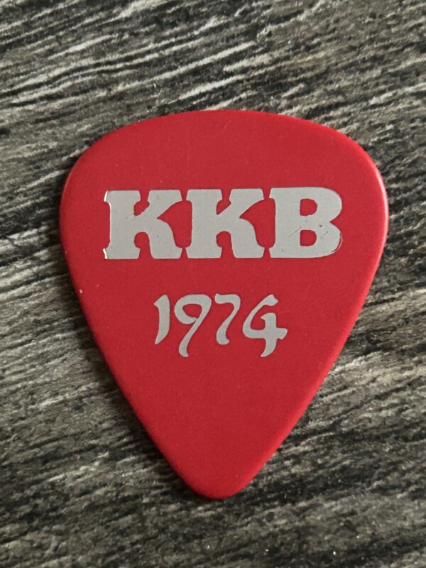 Kiss Guitar Pick BRUCE KULICK KKB 1974 Promo Red Silver Vintage Kiss