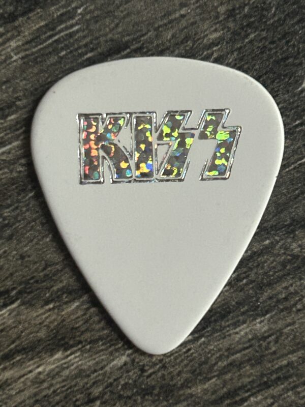 KISS Guitar Pick ACE FREHLEY Farewell Bubble Prism White Vintage Kiss Concert