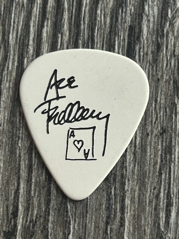 KISS Guitar Pick ACE FREHLEY Alive Worldwide Reunion OffWhite Black Vintage Kiss