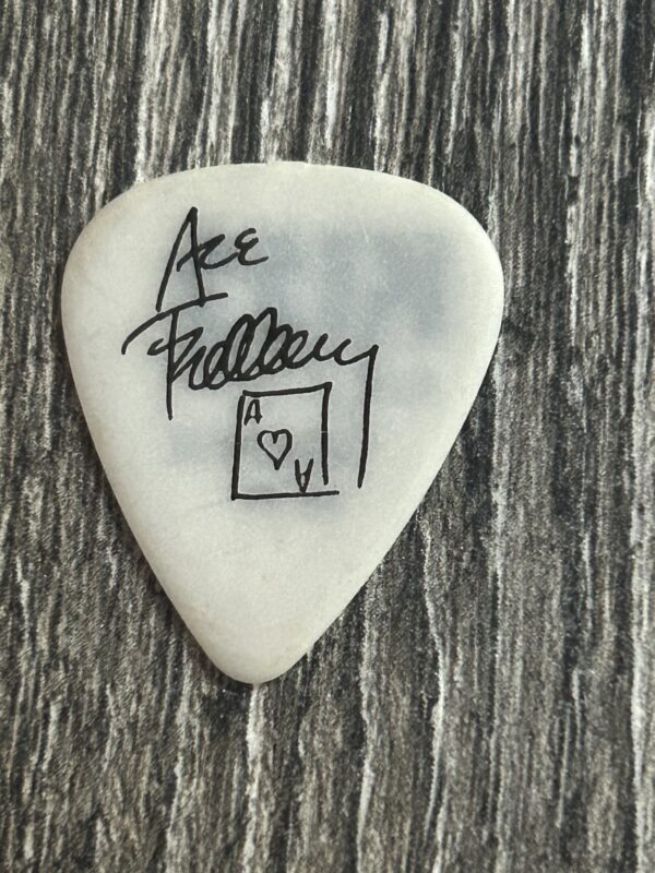 KISS Guitar Pick ACE FREHLEY Alive Worldwide Reunion White Black Glow In Dark