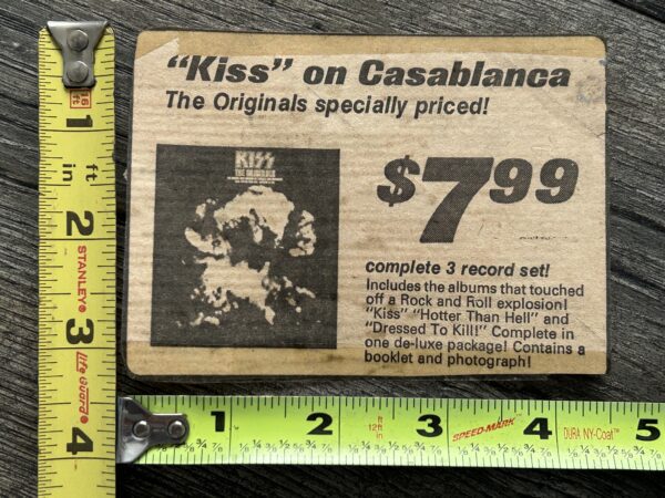 KISS Ad Advert The Originals Vinyl Record Album Set $7.99 Vintage Kiss Aucoin