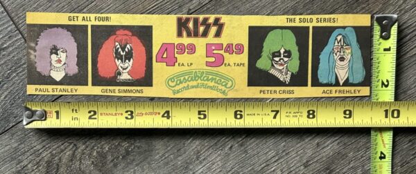 KISS Ad Advert 1978 Solo Albums Vinyl Record Get All Four Vintage Kiss Aucoin