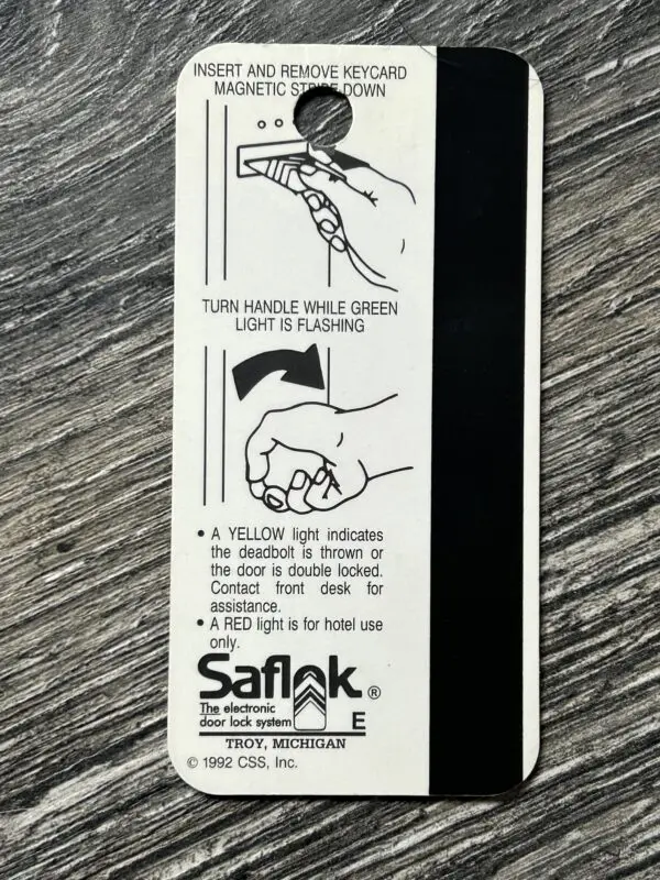 KISS Alive Concert Foundations Forum California 1993 Hotel Room Key Vintage Kiss - Image 2
