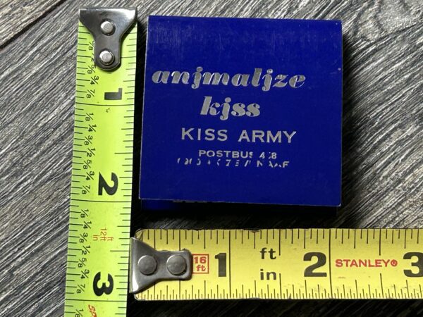 KISS Promo Matchbook Animalize Kiss Army Sweden UNUSED Vintage Kiss Memorabilia