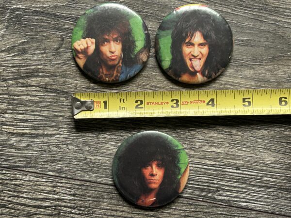 KISS Pocket Mirror 3pc Lot Animalize Eric Carr Gene Simmons Paul Vintage Kiss