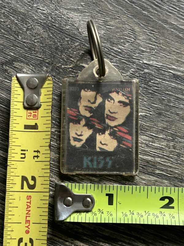 KISS Keychain Asylum Album Fan Made 1985 Vintage Kiss Memorabilia Carr Kulick