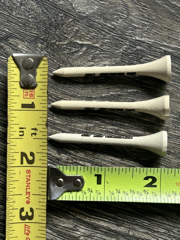 KISS Golf Tee Black Logo 3pc Lot UNUSED Vintage Kiss Memorabilia Golfing