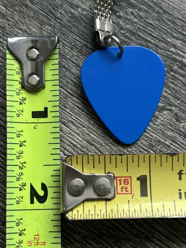 KISS Guitar Pick Keychain Blue Silver Logo Vintage Kiss Memorabilia 1980's - Image 2