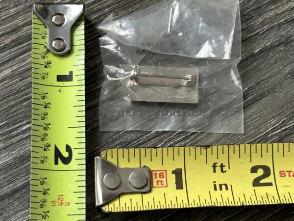 KISS Pin Badge Silver Metal Black Kiss Logo Sealed Vintage Kiss Memorabilia - Image 2