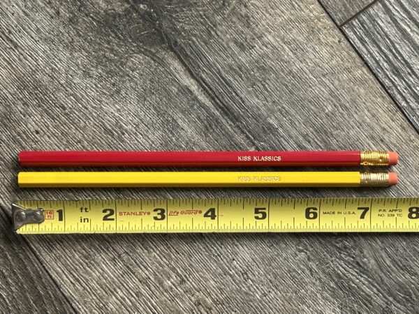 KISS Pencil Set Kiss Klassics Fanzine Red Yellow UNUSED Vintage Kiss Memorabilia