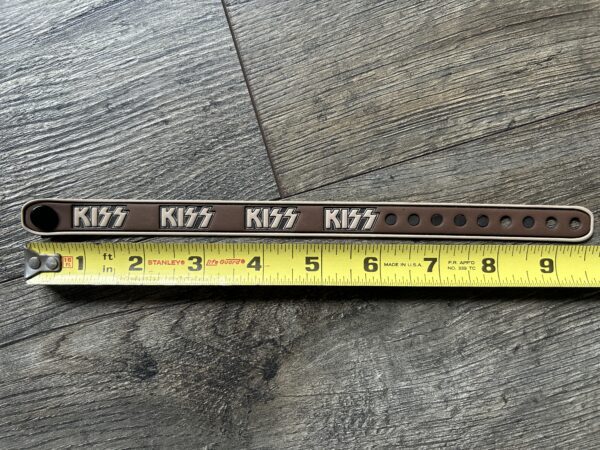 KISS Wristband Rubber Embossed Logo Vintage Kiss Memorabilia 1980's