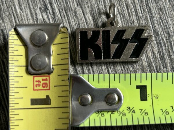 KISS Pendant for Necklace Jewelry Enamel Metal Vintage Kiss Memorabilia 1980's