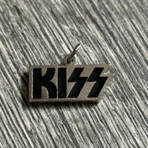 KISS Pendant for Necklace Jewelry Enamel Metal Vintage Kiss Memorabilia 1980's