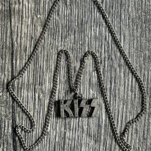 KISS Pendant Necklace Jewelry Vintage Kiss Memorabilia Aucoin Era Head Shop
