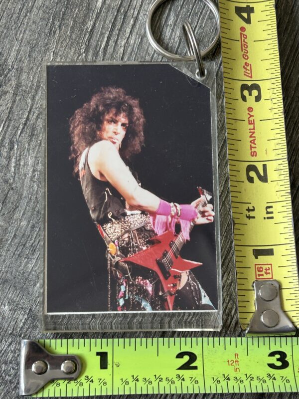 KISS Keychain PAUL STANLEY Asylum Concert Tour 2 Sided Vintage Kiss Memorabilia